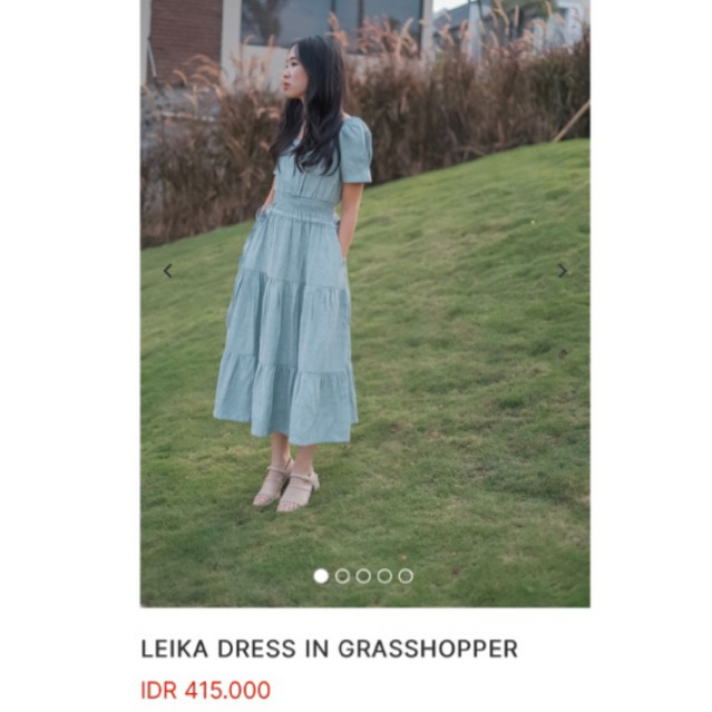 Maven Leika Dress in Grasshoper