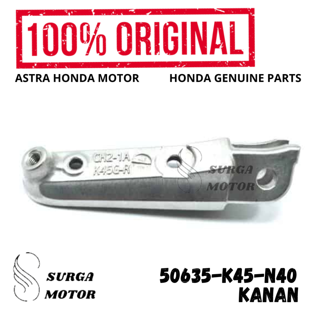 Besi Pijakan Kaki Footstep Kanan Depan New CBR 150R K45G Original Honda AHM 50635-K45-N40 Postep Arm