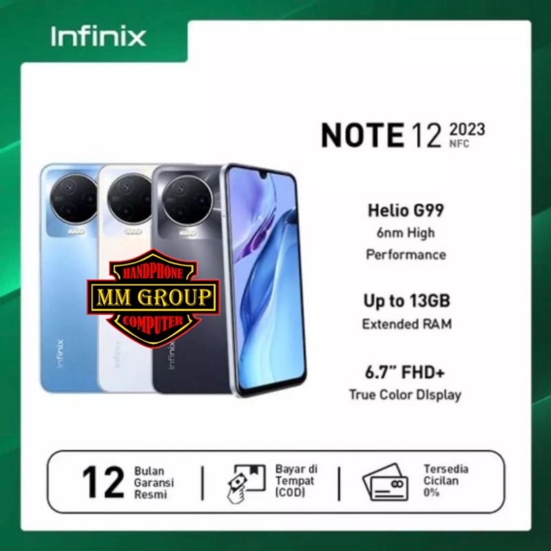 HP INFINIX NOTE 12 2023 | RAM 8/128 [GARANSI RESMI INDONESIA]
