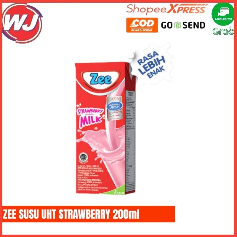 

ZEE SUSU UHT STRAWBERRY 200ml