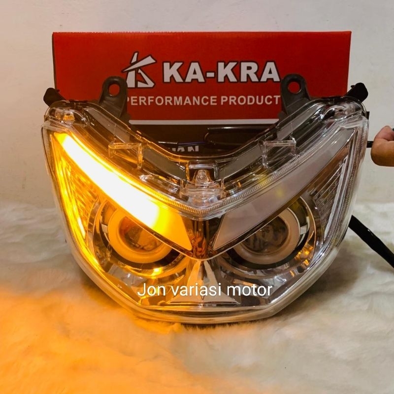 LAMPU DEPAN HEADLAMP LED REFLEKTOR LAMPU DEPAN NMAX OLD LED PROJEKTOR AES LAMPU PLUS SEN PLUS PROJIE