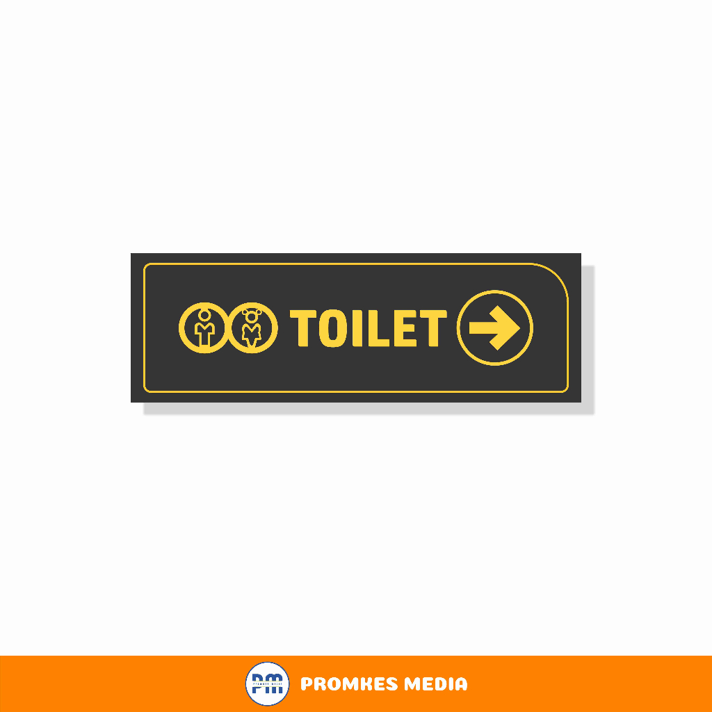 Toilet Arah Kanan : Toilet Umum Stiker