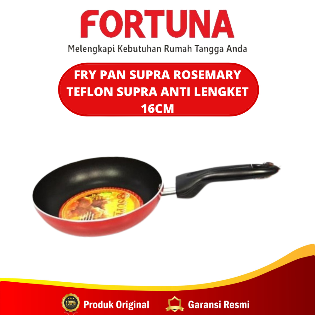 Fry Pan Supra Rosemary 16 / Teflon Supra Anti Lengket 16cm