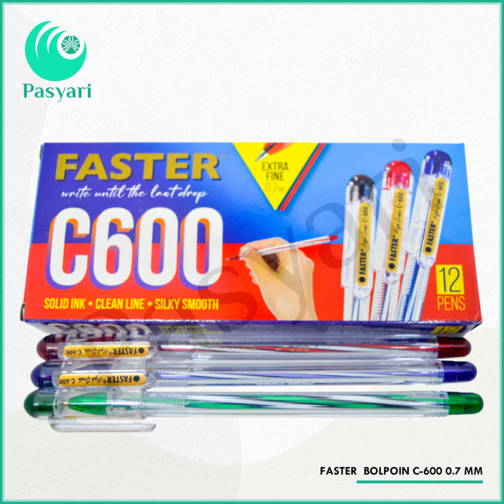 

FASTER BOLPOIN F-3 HITAM / PULPEN FASTER C-600