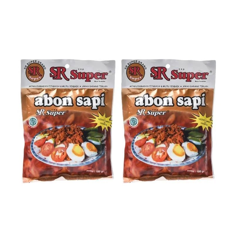 

Abon sapi cap SR super 100 Gram