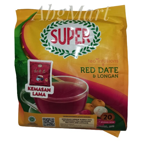 

Super Instant Red Date & Longan Tea / Teh Bubuk Kurma Longan / Teh Angco Rasa Longan 20s x18 gr