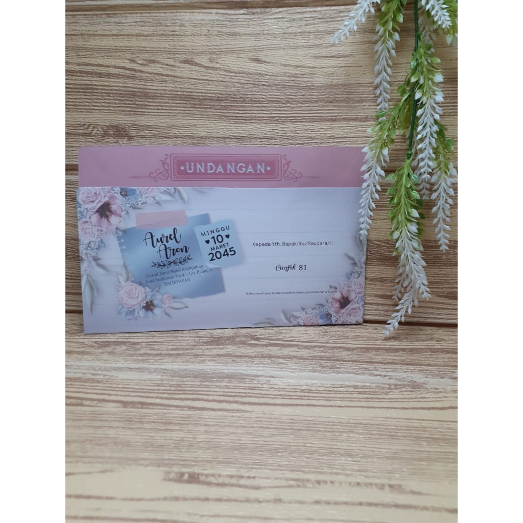 Blangko Undangan Cantik 81 Murah
