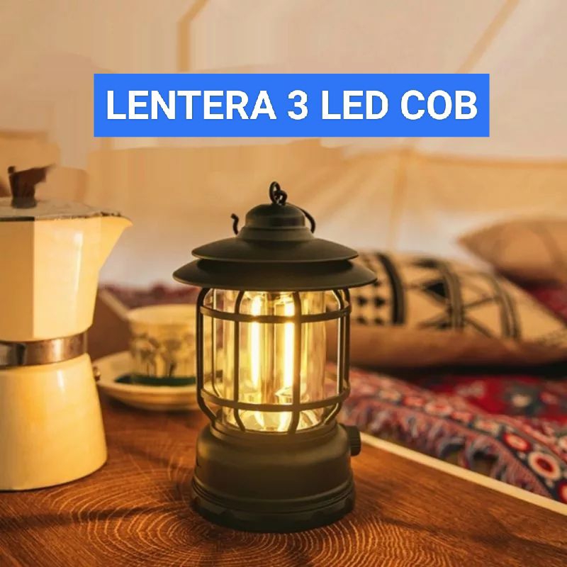 LAMPU LENTERA LED/LAMPU CAMPING/EMERGENCY LENTERA 3 LED COB