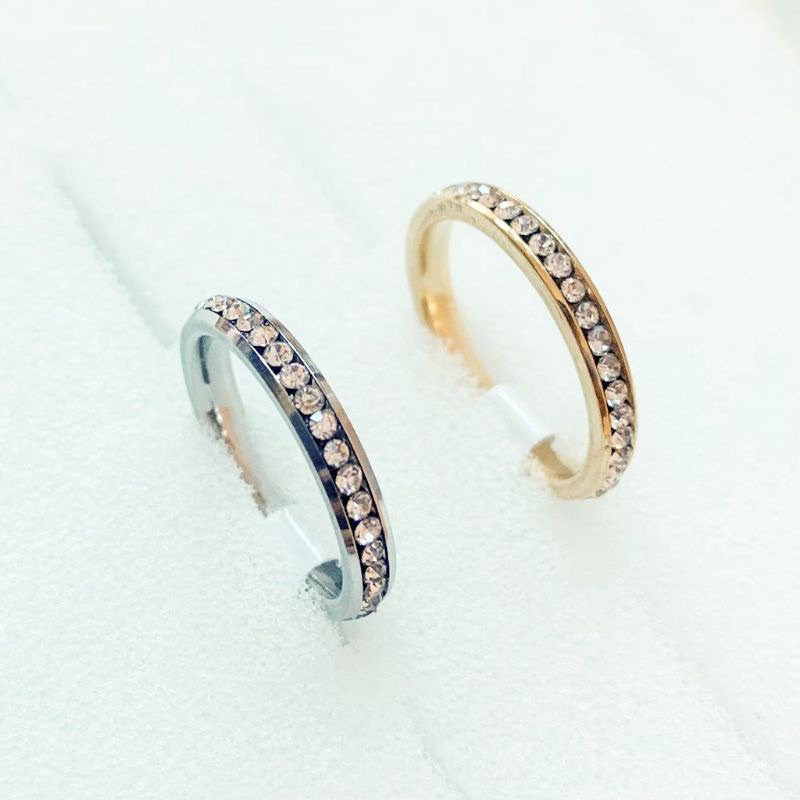 Cincin Titanium Gold Couple Pasangan | Cincin Titanium Nikahan | Cincin Pria Wanita