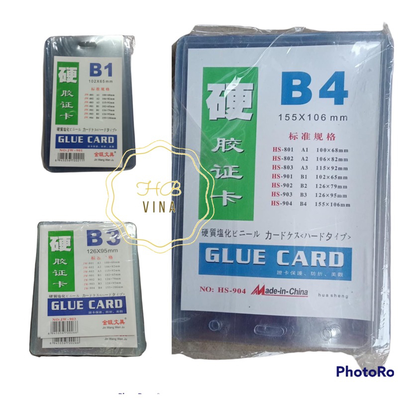 

plastik id card mika / card case kartu plastik panitia / 20lembar