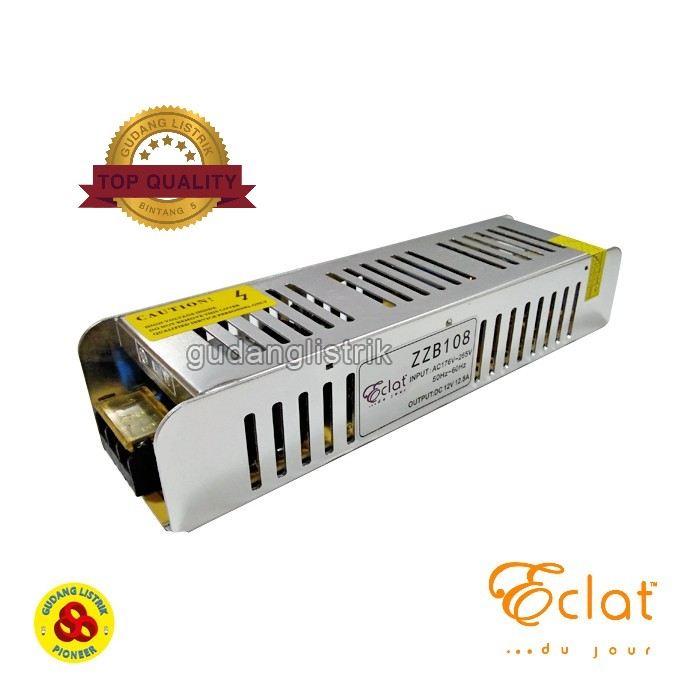 Eclat LED Driver 12.5A 12V Indoor Slim Power Supply 12,5 Amp 12 Volt - ZZB108