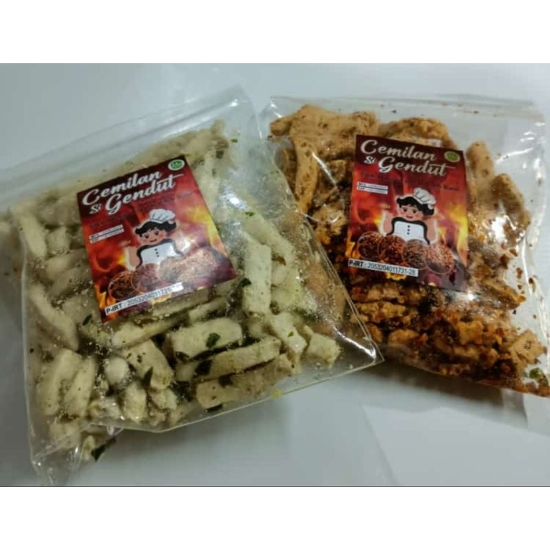 

basreng stik/stick ori dan pedas by cemilan si gendut