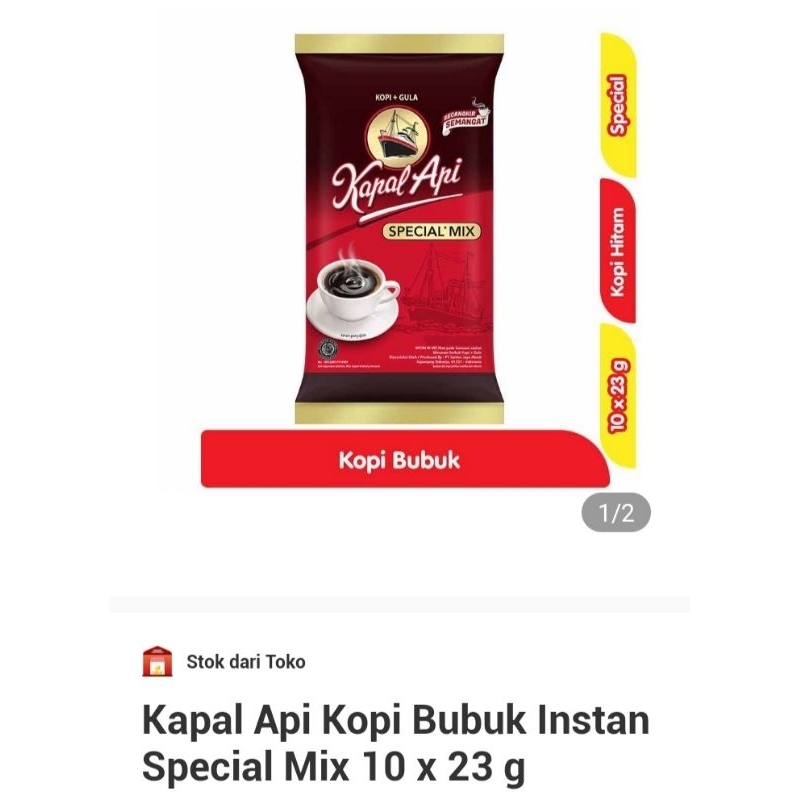 

kopi kapal api mix 10 pcs