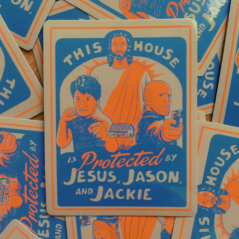 

Jesus, Jason, and Jackie - Vinyl Sticker