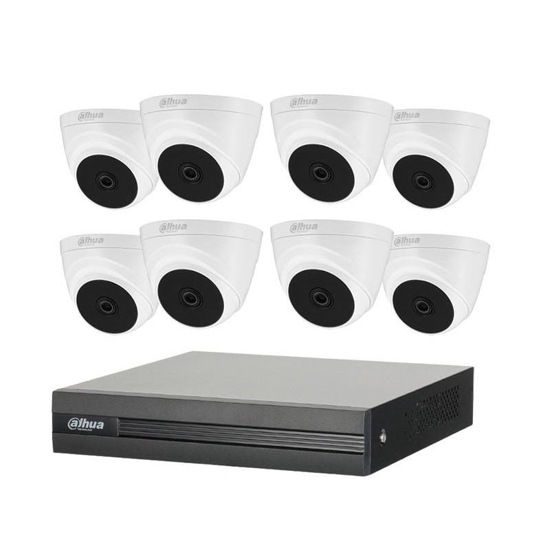 Paket CCTV Outdoor Camera Full Color Dahua 5MP 8 Channel