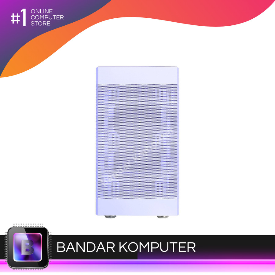 CASING CUBE GAMING AVENT WHITE - mATX - FRONT-TOP & SIDE MESH PANEL - PSU COVER