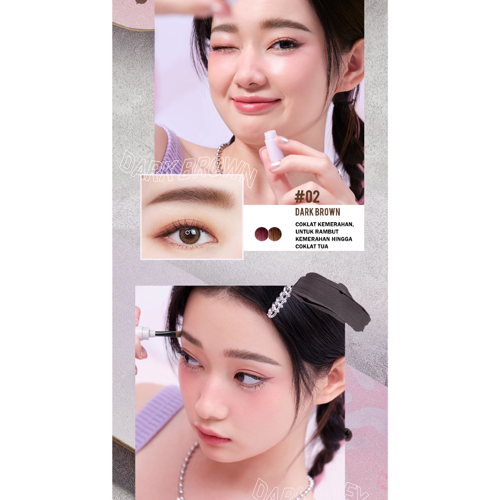 BNB barenbliss Korean Like A Pro! Shockproof Durabrow Pomade「Waterproof Smudgeproof Long Lasting」- Brow Pomade Pensil Alis