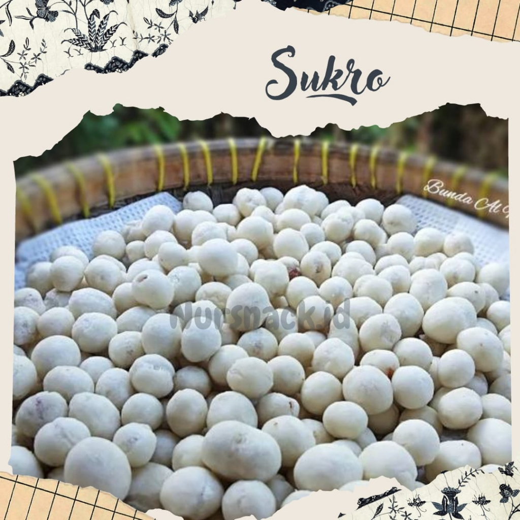 

Sukro Putih 1kg/ Sukro Premium Kacang Shanghai/ Cemilan asin/ Cemilan kiloan