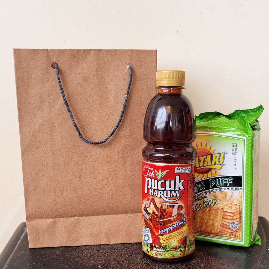 

Paperbag Polos Kecil 15x7x21cm Paper Bag Coklat Tas Kertas Hajatan Paperbag Murah