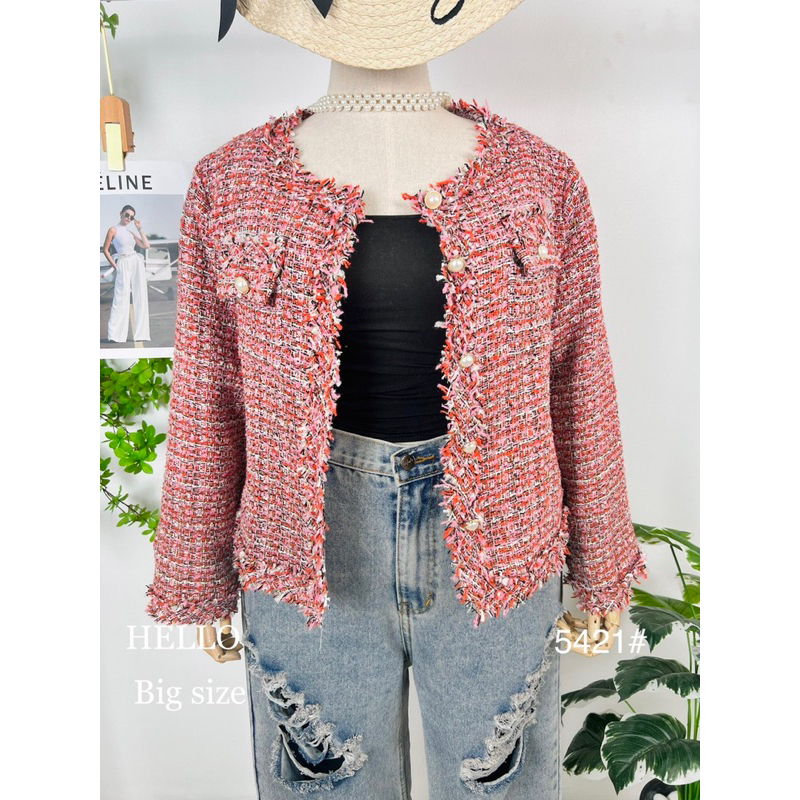 Blazer tweed bigsize HL-02