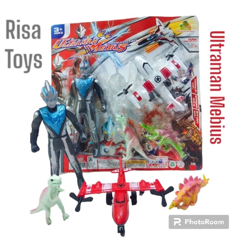 Mainan Ultraman mebius / Ultraman pesawat dan dinosaurus