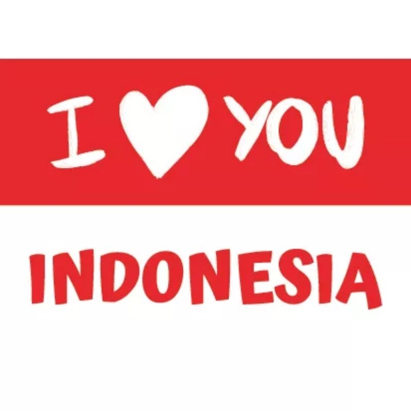 

Stiker pipi bendera Indonesia