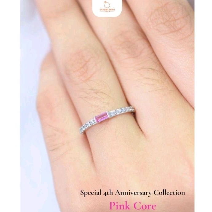 Cincin Sandra Dewi Gold Pink Core 4th Anniversary Collection RI221432