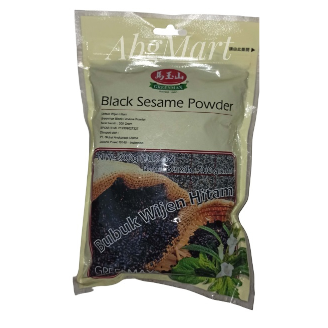 

Greenmax Black Sesame Powder / Tepung Sereal /Bubuk Wijen Hitam 300 Gr