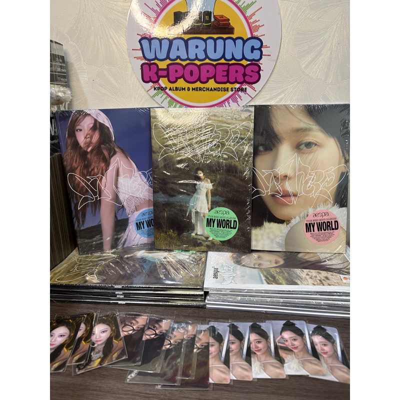 [SEALED] AESPA - MY WORLD TABLOID INTRO +POB WITHMUU FANSIGN