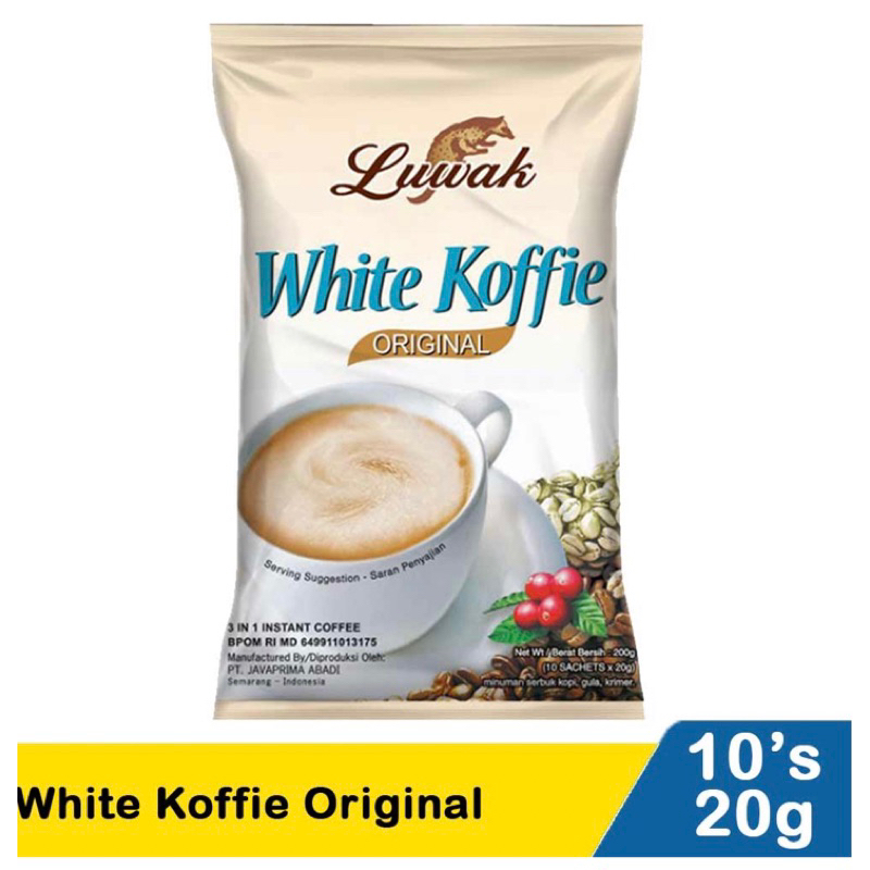 

LUWAK WHITE COFFIE ORIGINAL 10’s