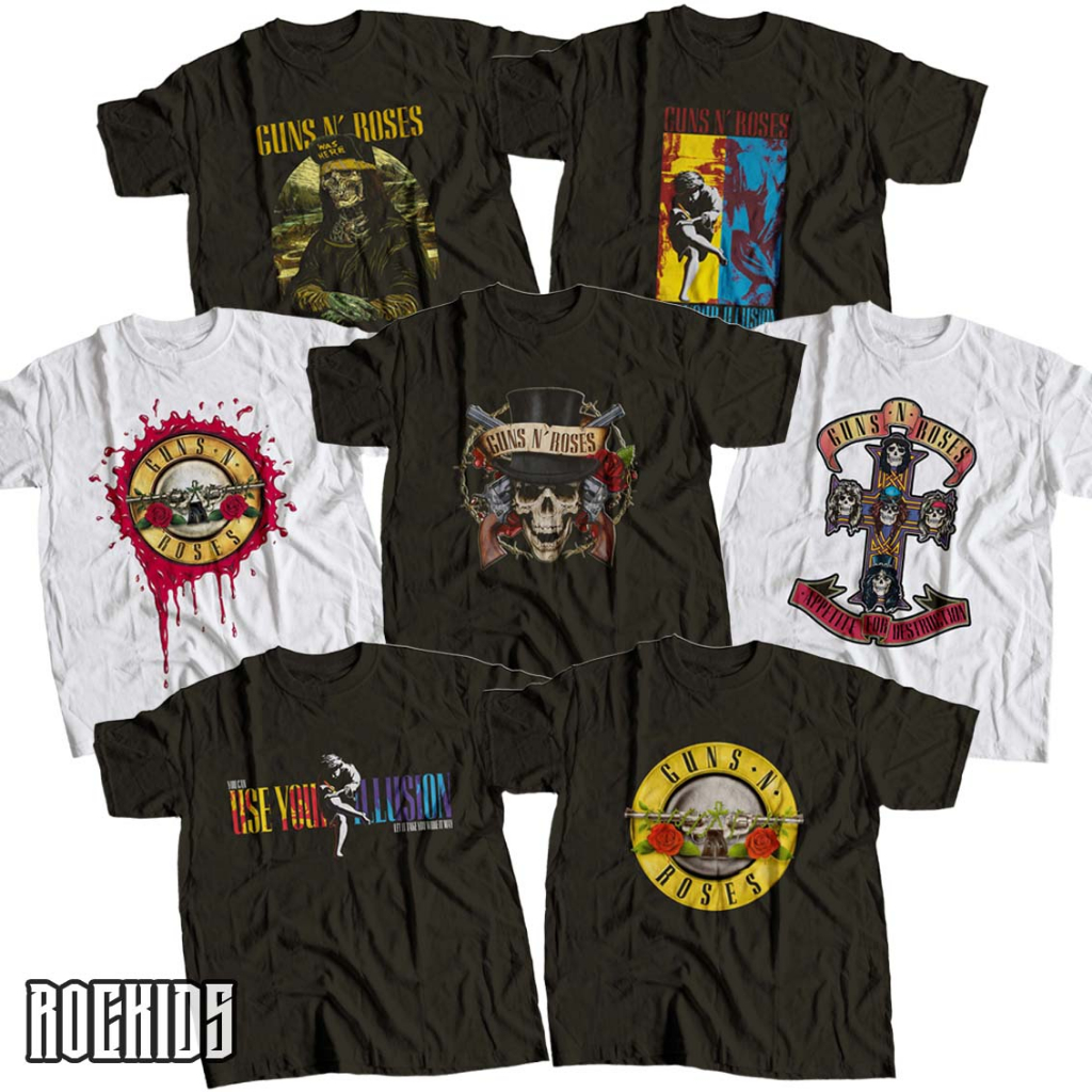 ROCKIDS - GUNS N ROSES - TSHIRT - TEES - KIDSWEAR - KAOS BAND - KAOS BAND GUNS N ROSES - KAOS GUNS N