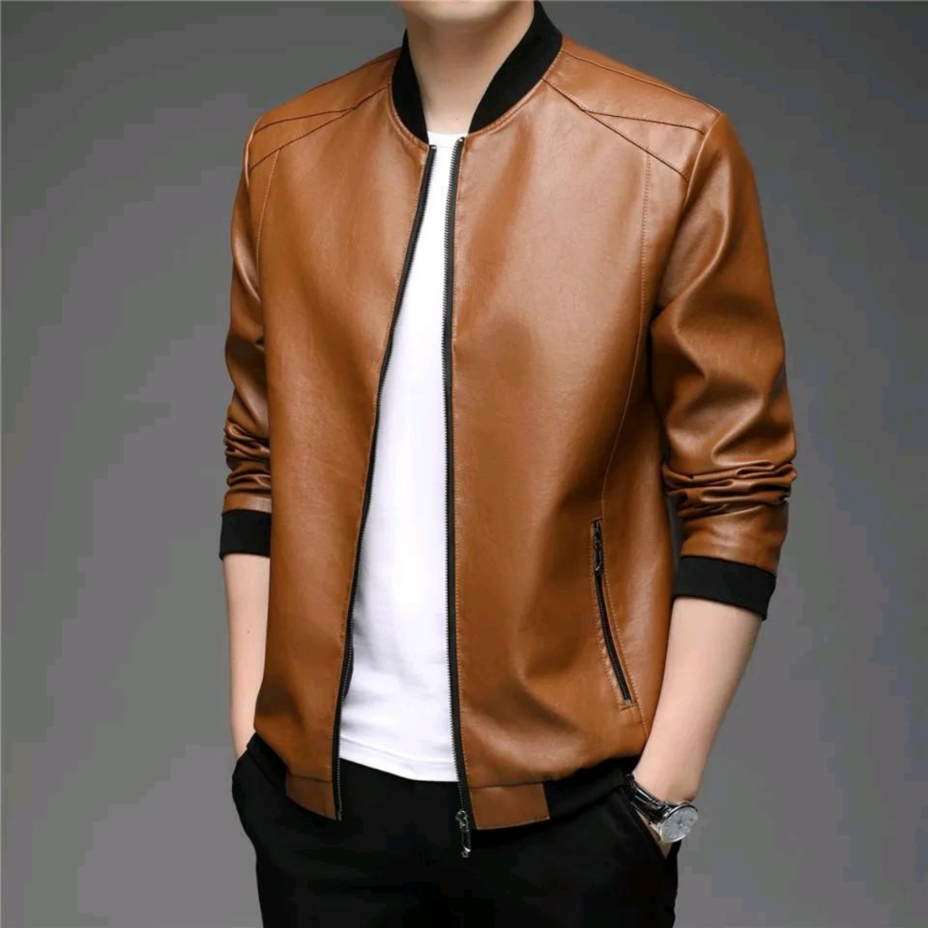 Cuci Gudang (New Tren) Jaket Kulit Asli Pria Silverstone Rfla Ariel Noah