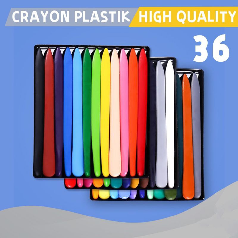 

Crayon Lab Non Toxic Crayon Plastik High Quality 36set