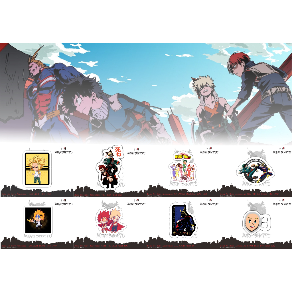 NEW Stiker Cutting Anime Boku No Hero Academia 6