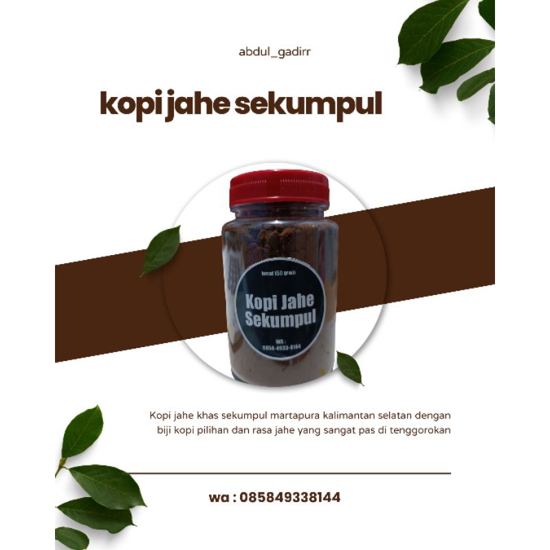 

Kopi jahe khas sekumpul martapura kalimantan selatan