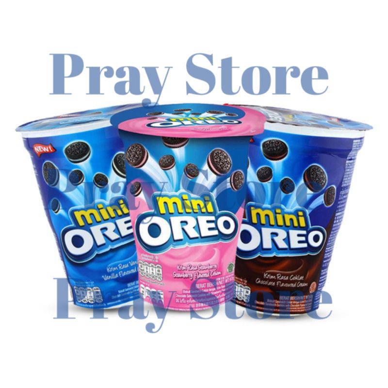 

Oreo Mini Cup 61gr All Varian Vanila , Chocolate , Strawbery