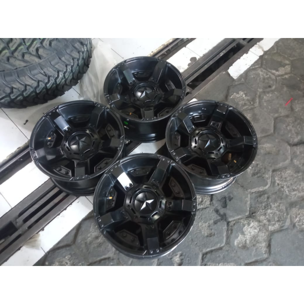 Velg Mobil Bekas Ring 16 HSR RASTA Velg Offroad R16 Terios Rush Xpander Xtrail Innova Captiva Dll