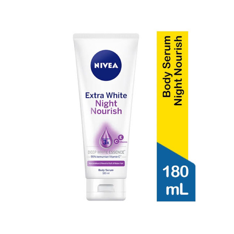 nivea body serum night nourish