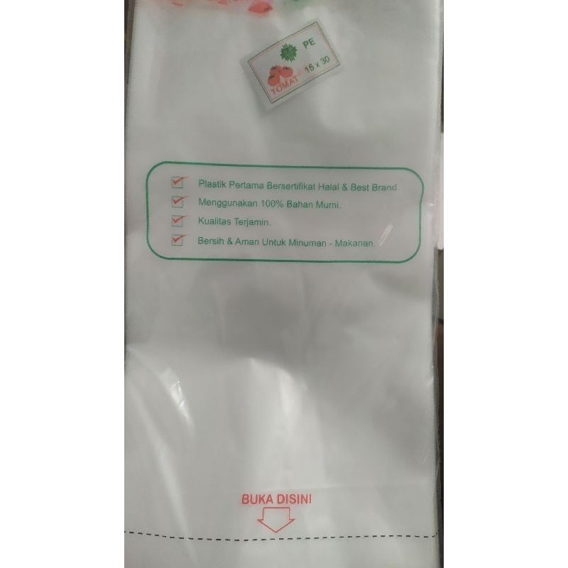 Plastik Tomat 1kg 15 x 30