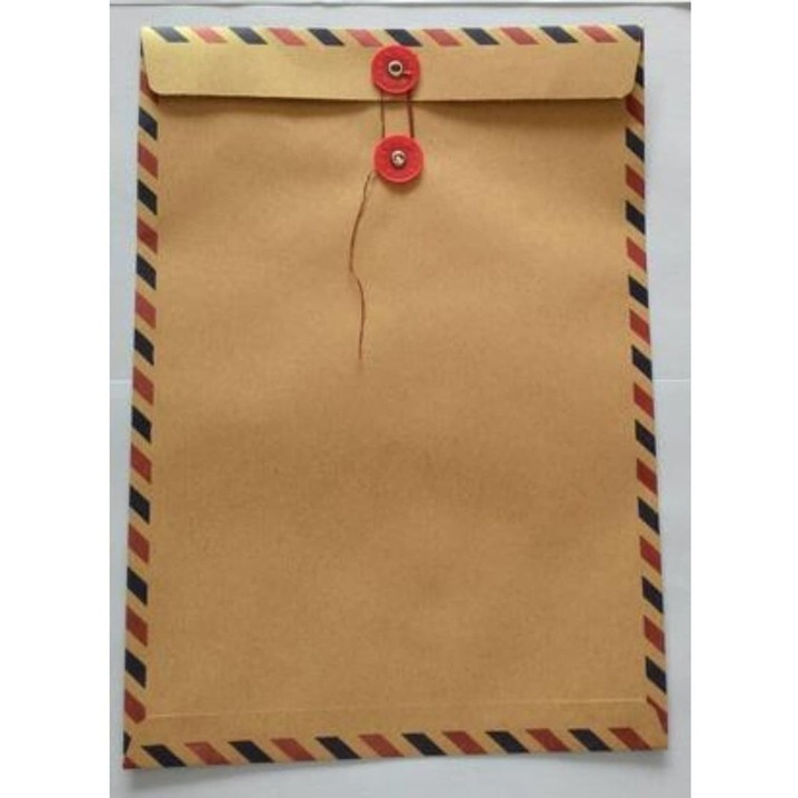 

Map Lamaran Kerja / Air Mail Executive Tali / Amplop Coklat