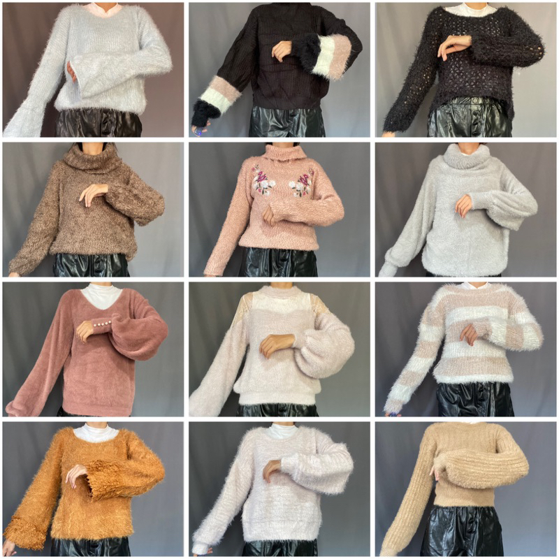 SWEATER / KARDIGAN / KNITWEAR / RAJUT BULU / RAJUT KEPANG / KNITWEAR BULU-BULU / SWEATER BULU ANGGOR