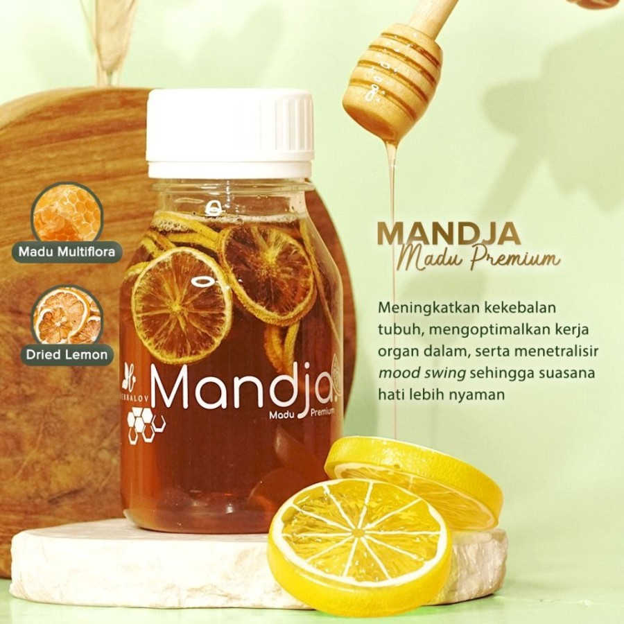 

MANDJA MADU HERBALOV - MADU MULTIFORA PREMIUM DENGAN DRIED LEMON / LEMON KERING
