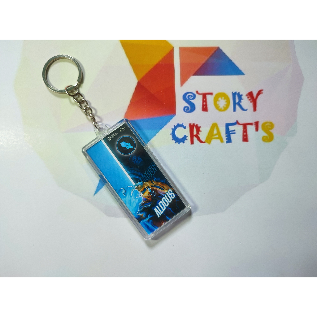 Gantungan Kunci Insert Akrilik Panjang Mobile Legend MLBB Karakter Hero Aldous