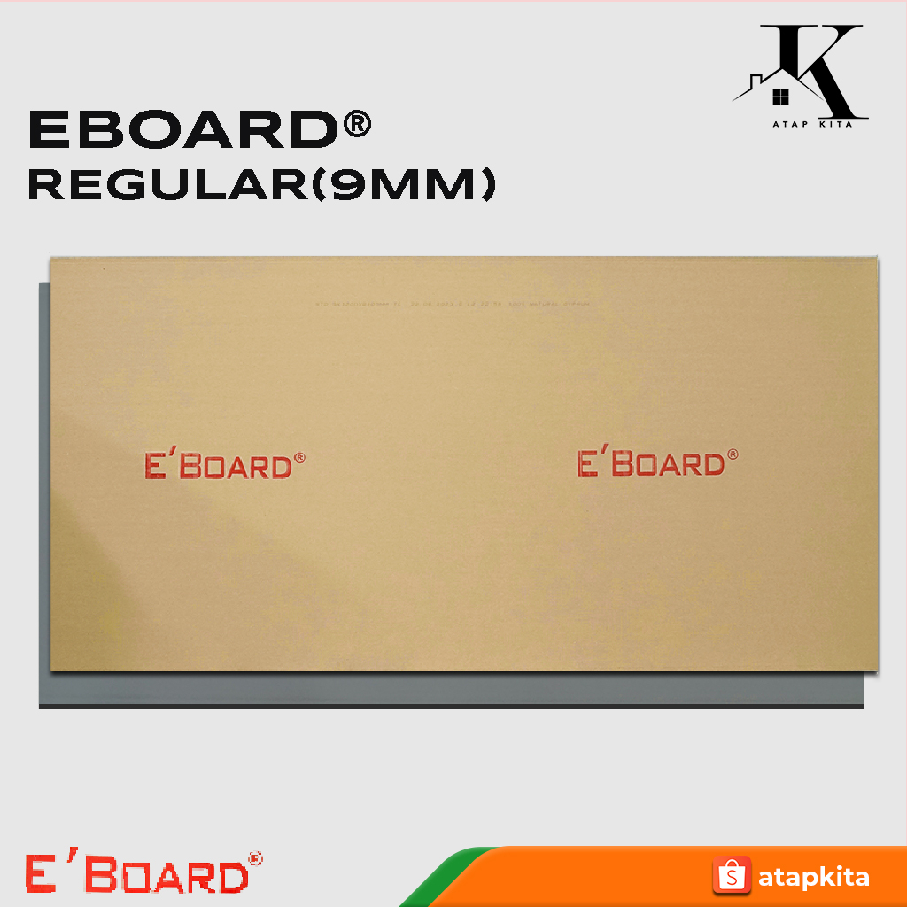 Papan Gypsum - Gypsum Eboard 9mm - Elephant Board - Papan Gipsum - Gypsum Board -  E board