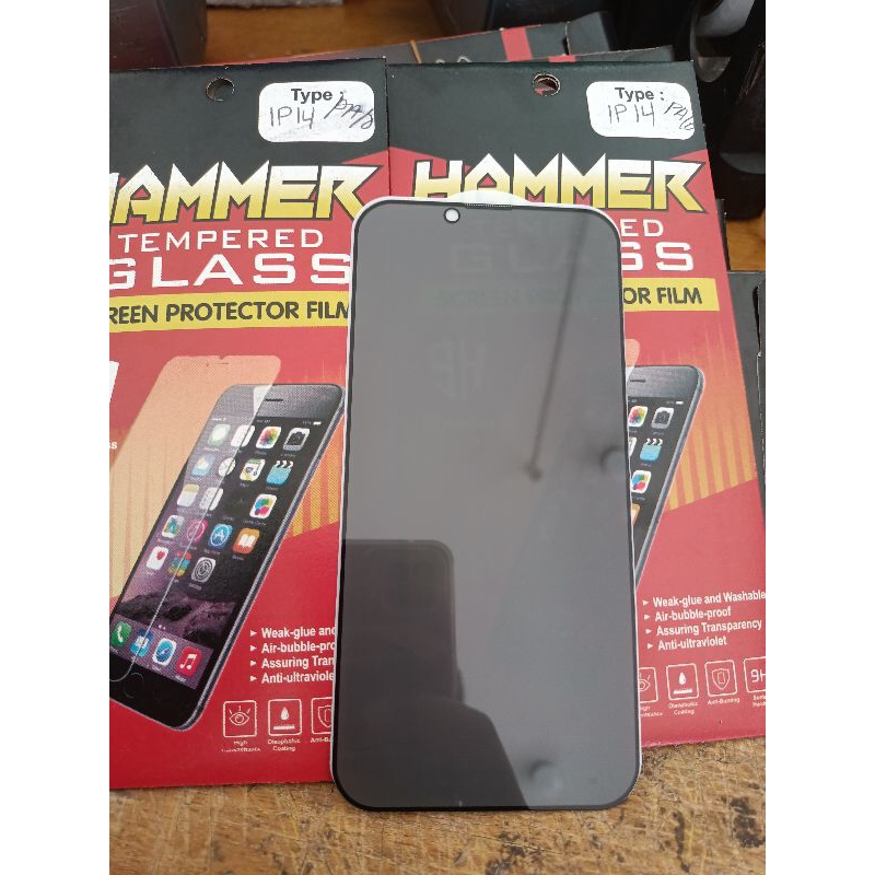 Tg ophone14 Tempered glass iphone14 Antigores privasi iphone14 Antigores iphone14 gelap Antigores pr