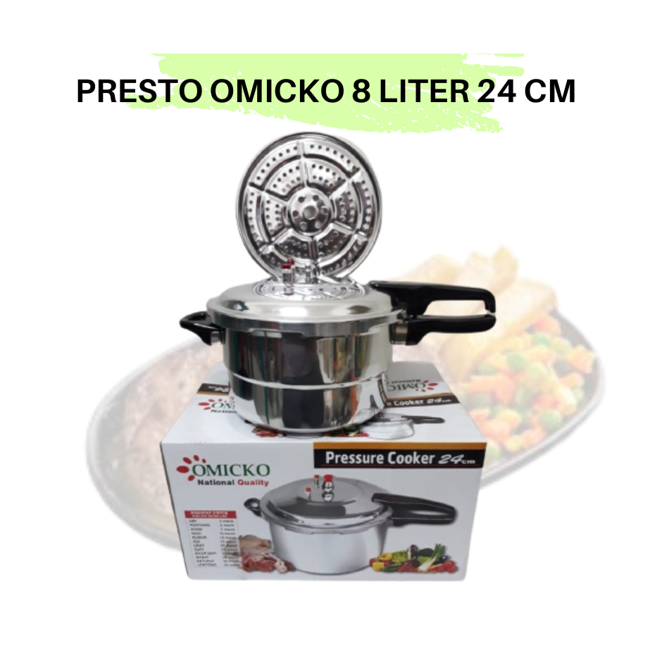 PANCI PRESTO OMICKO 8 LITER Panci Presto8 Liter Presto 24 CM