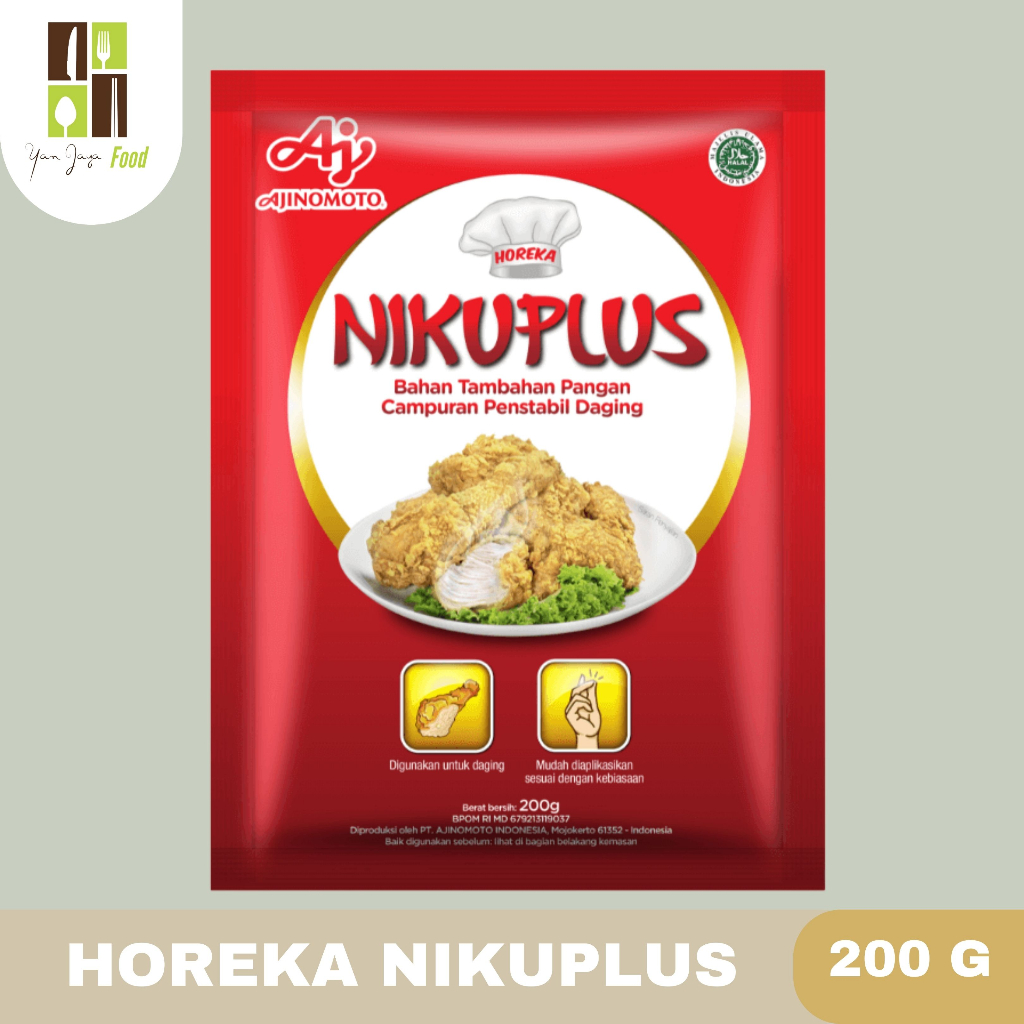 

Ajinomoto Nikuplus Pengempuk Daging Tambahan Pangan Campuran Penstabil Daging 200gr