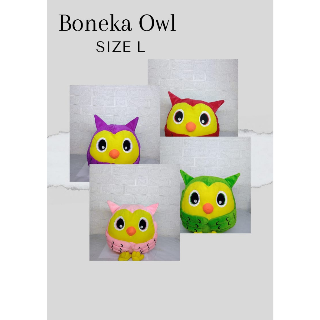 Boneka Owl lucu  Boneka burung hantu halus ;lembut