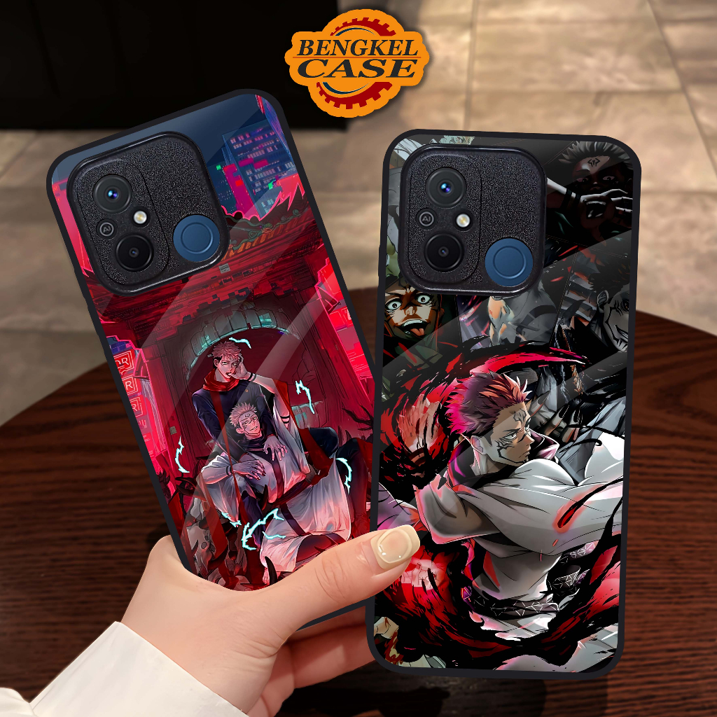 (BS47) Case Kilau Xiaomi Redmi 12C | Casing Hp Xiaomi | Pelindung Smartphone | Bengkel Case | Sukuna