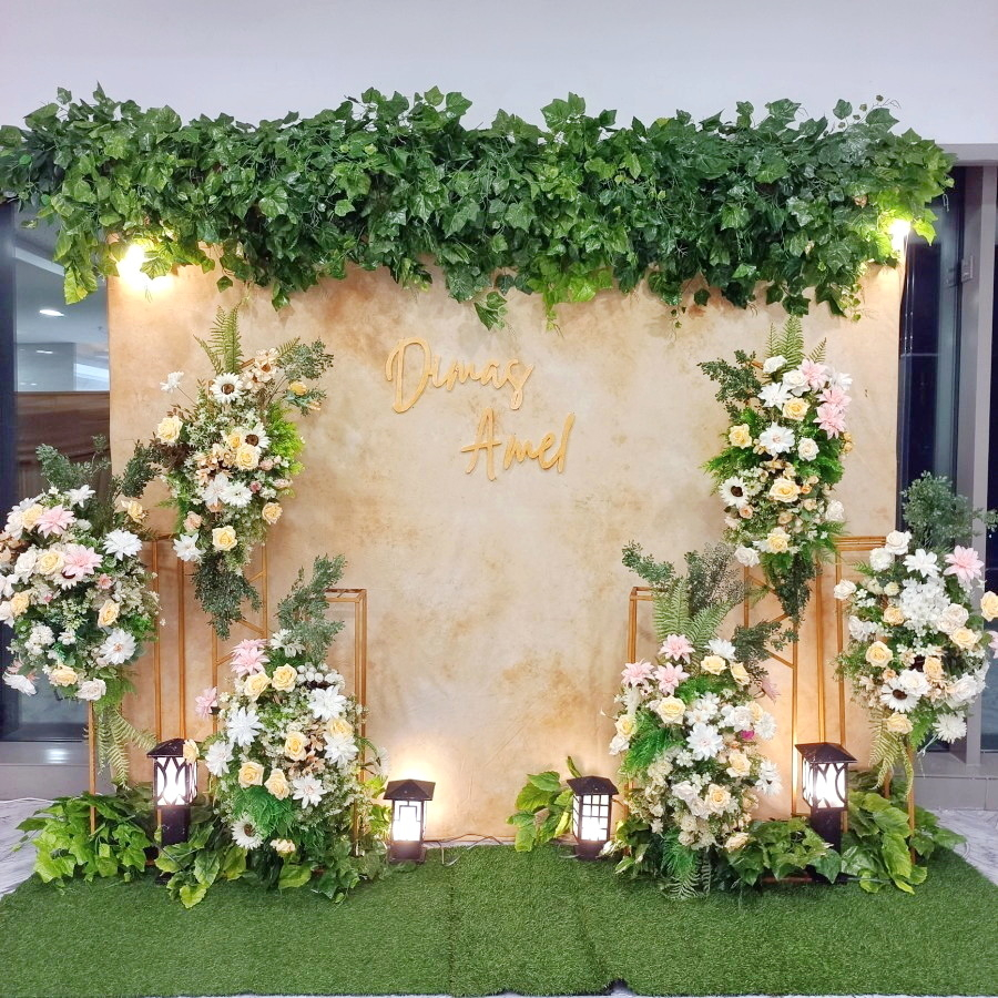 Backdrop photobooth, wedding, lamaran (BG3)